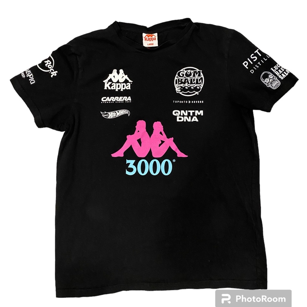Kappa X Gumball GB 3000 Tour T Shirt Miami Grove Hot Wheels Adult Size Large
